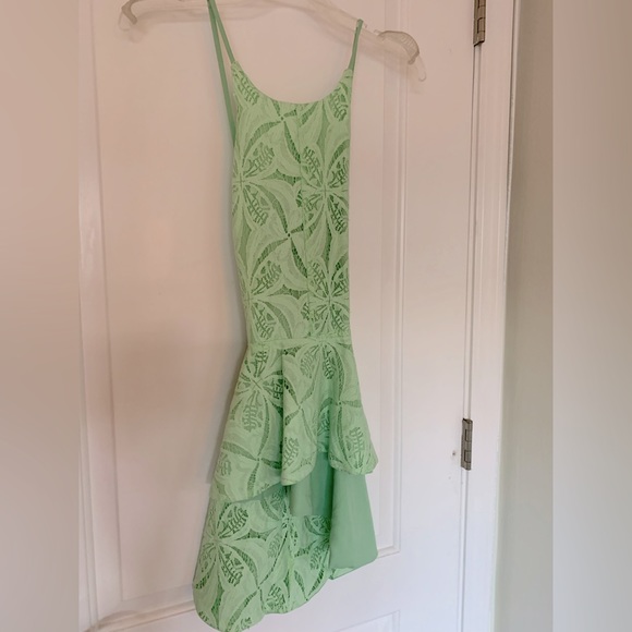 Tops - Boutique High Low Mint Green Top